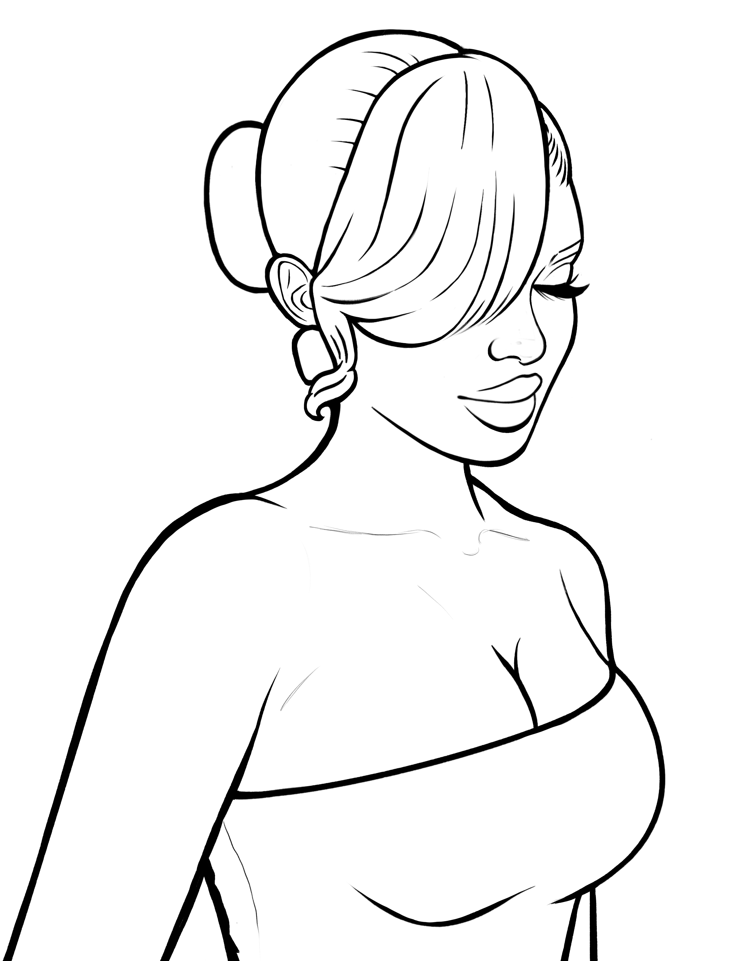 Soft Melaniny Digital Coloring Book for Black Women