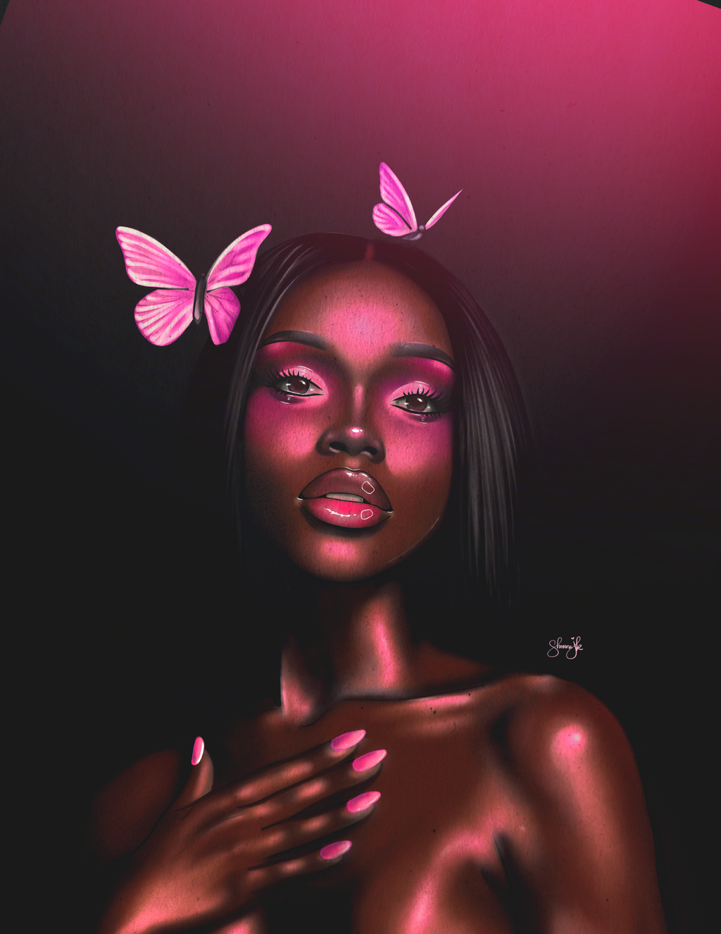 Soft Melaniny Digital Coloring Book for Black Women