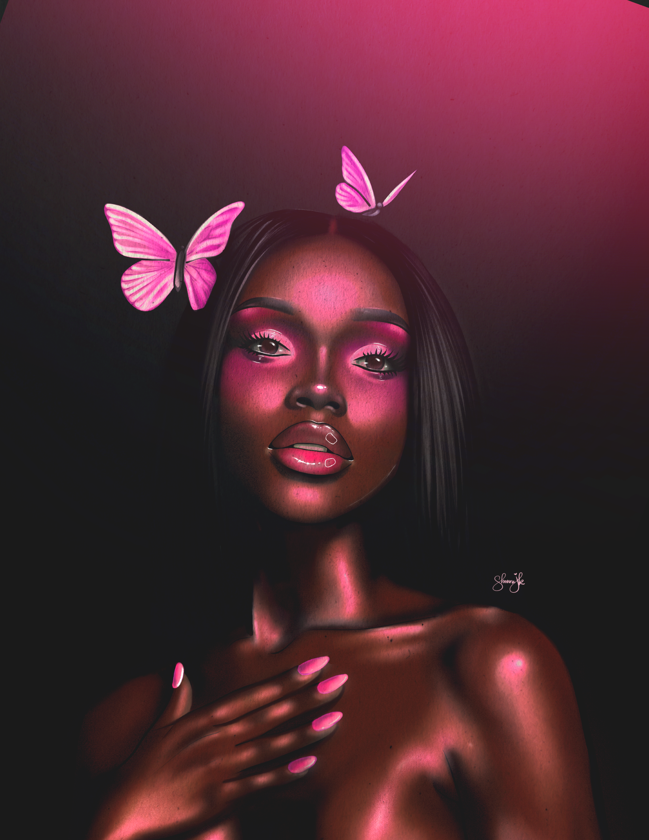 Soft Melaniny Digital Coloring Book for Black Women