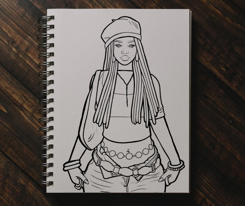 Soft Melaniny Coloring Book