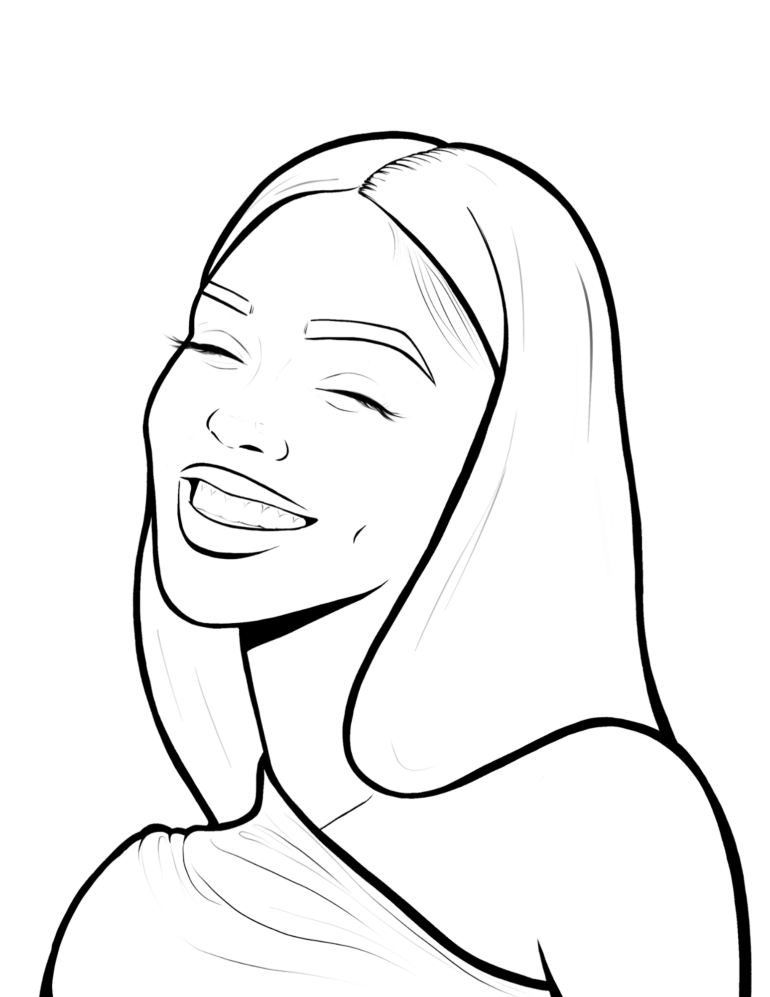 Soft Melaniny Digital Coloring Book for Black Women