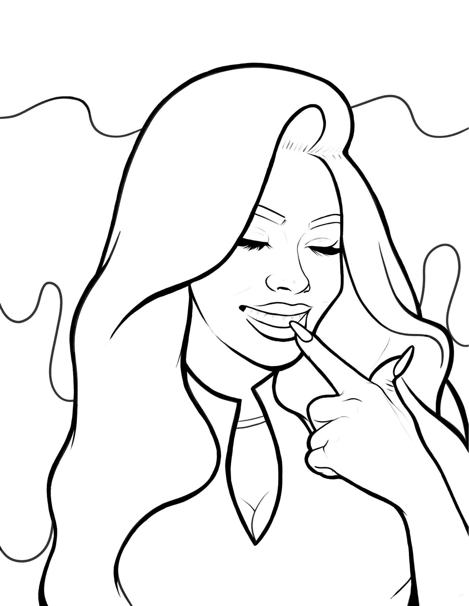 Soft Melaniny Digital Coloring Book for Black Women
